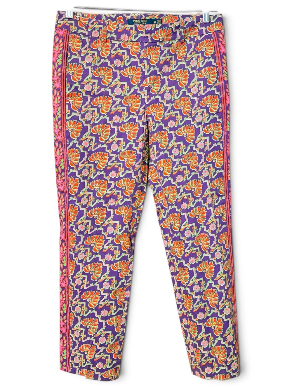 Polo Golf by Ralph Lauren - Purple Floral & Orange Pants